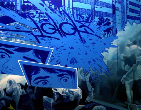 박영균 〈분홍·밤 Candlelight night〉